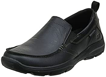 šۡ͢ʡ̤ѡSkechers Men's Harper Delen Slip-On Loafer%%Black Leather%%10...
