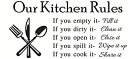 楽天スカイマーケットプラス【中古】【輸入品・未使用】[Dnven]Dnven DIY Our Kitchen Rules Quotes Family Graphic Wall Decals Stickers Removable Vinyl Arts for Children's Day [並行輸入品]