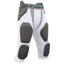 【中古】【輸入品・未使用】(YOUTH-Large%カンマ% White) - CHAMPRO Adult Man-Up Integrated 7 Pad Girdle