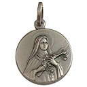 【中古】【輸入品・未使用】925シルバーで製造されたサンタテレサメダル - 925 Sterling Silver Saint Therese Medal(4)