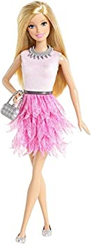 yÁzyAiEgpzAo[r[l` Barbie Fashionistas Barbie Doll%J}% Pink Ruffled Dress [sAi]