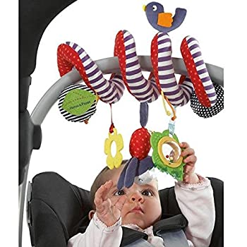 yÁzyAiEgpzPLAY WITH ME Kid Baby Crib Cot Pram Hanging Rattles Spiral Stroller&Car Seat Toy by New