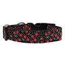 【中古】【輸入品・未使用】Mirage Pet Products Cherries Nylon Collar%カンマ% Large%カンマ% Black [並行...