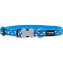 【中古】【輸入品・未使用】Red Dingo 25mm Turquoise with White Stars Dog Collar%カンマ% Large [並行...