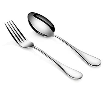 šۡ͢ʡ̤ѡArtaste 56426 Rain 18/10 Stainless Steel Table Serving Spoons and Forks Set (Set of 6)%% Silver by Artaste