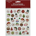 【中古】【輸入品・未使用】Tattoo King Snowmen & Santa Stickers%カンマ% Multicolor [並行輸入品]