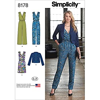 【中古】【輸入品・未使用】Simplicity In K Designs Misses Jumpsuit Dress & Jacket-14-16-18-20-22
