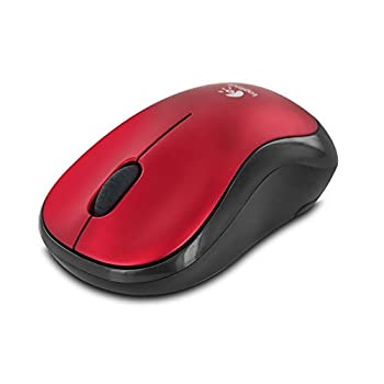 【中古】【輸入品・未使用】Logitech Wireless Mouse Red/Black M185 [並行輸入品]