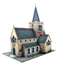 【中古】【輸入品・未使用】The CityBuilder Oスケールモデル鉄道ビル - 教会段ボールモデルキットを作ります