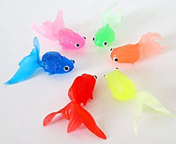 【中古】【輸入品・未使用】【VEERLIVE】 カラフル 金魚 おもちゃ 大きめ 6色 24個セット 金魚すくい ごっこ ディスプレイ 縁日 [並行輸入品]