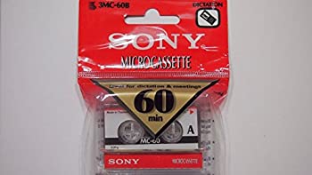 【中古】【輸入品・未使用】Sony 60 Minute Blank Microcassette Tapes MC-60%カンマ% Set of 3 [並行輸入品]