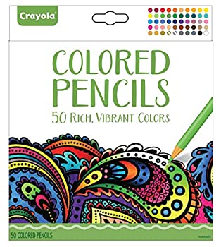 【中古】【輸入品 未使用】Crayola Colored Pencils カンマ 50 Count カンマ Vibrant Colors カンマ Pre-sharpened カンマ great for Adult Coloring 並行輸入品