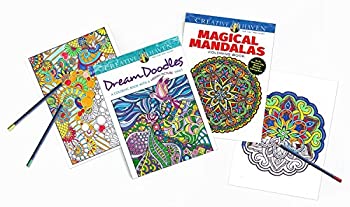 【中古】【輸入品 未使用】Faber Castell Creative Haven Dream Doodles Magical Mandals Coloring Books with Pencils Sharpener 並行輸入品