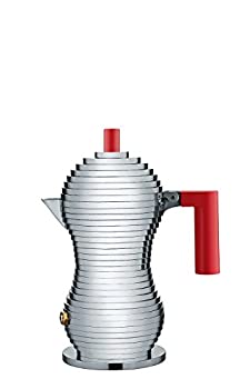 【中古】【輸入品・未使用】Alessi MDL02/1 R 'Pulcina' Stove Top Espresso 1 Cup Coffee Maker in Aluminum Casting Handle And Knob in Pa%カンマ% Red [並行輸入品]