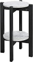 Convenience Concepts Newport Medium Plant Stand%カンマ% Faux Cement/Black 141［並行輸入］