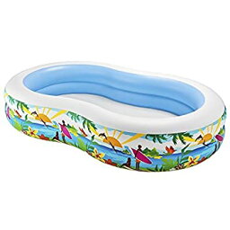 【中古】【輸入品・未使用】Intex Swim Center Paradise Inflatable Pool%カンマ% 103' X 63' X 18'%カンマ% for Ages 3+ [並行輸入品]