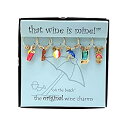 【中古】【輸入品・未使用】Wine Things Unlimited WT-1500P On The Beach Wine Charms%カンマ% Multic...