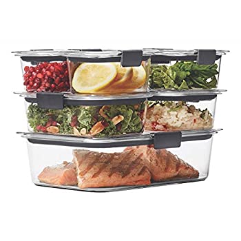 Rubbermaid (ラバーメイド) 2108377 ブリリアンスストレージ 食品保存容器 プラスチック蓋 14個セット ビスフェノールA不使用