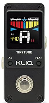【中古】【輸入品 未使用】KLIQ TinyTune - Tuner Pedal for Guitar Bass - Mini - Chromatic - with Pitch Calibration Flat Tuning (Power Supply Required) 並行輸