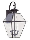【中古】【輸入品・未使用】Livex Lighting 2381-07 Westover 3-Light Outdoor Wall Lantern%カンマ% B...