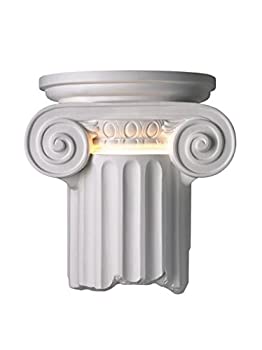 【中古】【輸入品 未使用】Justice Design Group Lighting CER-4715W-BIS Outdoor Wall Sconce with Ceramic Bisque Shades カンマ White 並行輸入品