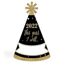 【中古】【輸入品・未使用】New Year's Eve - Gold - Cone New Years Eve Resolution Party Hats - Set of 8 (Adult Size)