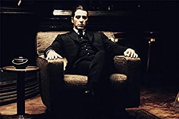 【中古】【輸入品・未使用】アル・パチーノ肖像ゴッドファーザー2マフィア映画のポスターのキャンバスプリント24x36インチ [並行輸入品]