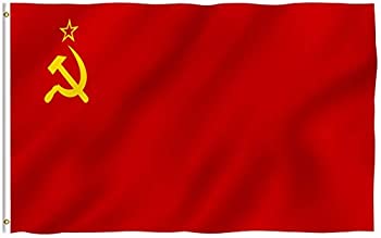 【中古】【輸入品・未使用】Anley フライブリーズ 3X5 フット旗-旗-鮮やかな色とUVフェード 耐性 -キャンバス ヘッダーとダブル ステッチ ソビエト社会主義共和国連合国旗