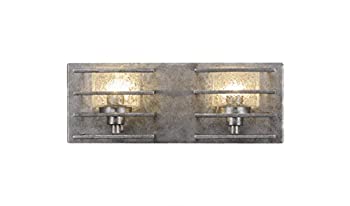 【中古】【輸入品・未使用】Toltec Lighting 1102-AS スカイロフト 2ライトバスバー エイジドシルバー