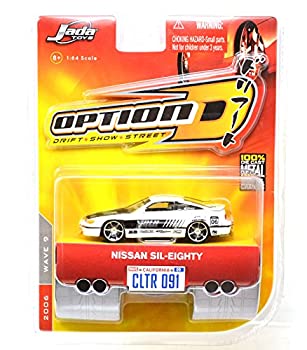 【中古】【輸入品・未使用】JADATOYS 1:64SCALE %ダブルクォーテ%OPTION D%ダブルクォーテ% %ダブルクォーテ%NISSAN SIL-EIGHTY%ダブルクォーテ%(WHITE) ジェイダトイズ 1:64スケール ｢オプショ