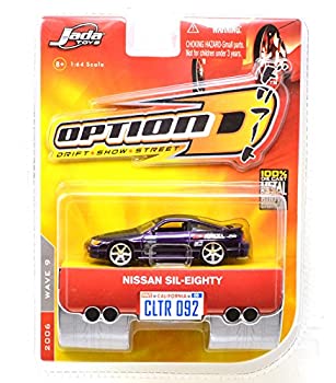 【中古】【輸入品・未使用】JADATOYS 1:64SCALE %ダブルクォーテ%OPTION D%ダブルクォーテ% %ダブルクォーテ%NISSAN SIL-EIGHTY%ダブルクォーテ%(PURPLE) ジェイダトイズ 1:64スケール ｢オプショ