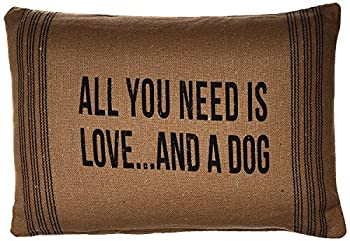 【中古】【輸入品 未使用】Primitives By Kathy 15 039 X 10 039 Accent Throw Pillow 039 All You Need Is Love....and a Dog 039 並行輸入品
