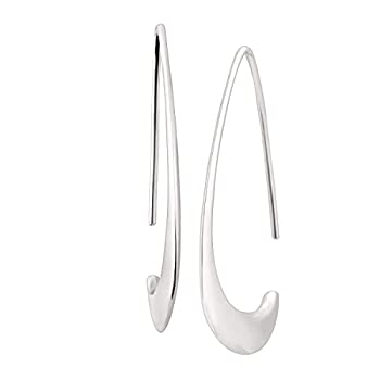 【中古】【輸入品・未使用】Silpada 'Silhouette' Tapered Wire Open Drop Earrings in Sterling Silver