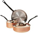 【中古】【輸入品・未使用】Mauviel M'Heritage M150C -5ピース銅調理器具セット 鋳鉄鉄 Eletroplated ハンドル付きセットには...