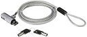 【中古】【輸入品・未使用】MacBook Air MacBook Pro用 USB3.0 セキュリティケーブルロック