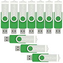 ޡåȥץ饹㤨֡šۡ͢ʡ̤ѡVICFUN? 10pcs 16GB USB Flash Drives 16GB Flash Drives USB 2.0 16GB Memory Stick Swivel USB-Green [¹͢]פβǤʤ16,973ߤˤʤޤ