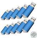 yÁzyAiEgpzRAOYI 16GB USB 2.0 Flash Drive%J}% (10 Pack) - Blue [sAi]