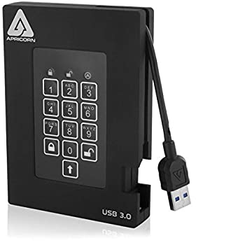 【中古】【輸入品・未使用】Apricorn Aegis Fortress FIPS 1 TB 140-2 Level 2 Validated 256-Bit Encrypted USB 3 External SSD (A25-3PL256-S1000F) [並行輸入品]