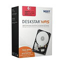 【中古】【輸入品 未使用】HGST Deskstar NAS 3.5-Inch 6TB 7200RPM SATA III 128MB Cache Internal Hard Drive (0S03839) 並行輸入品