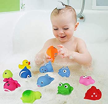 yÁzyAiEgpzClick N' Play Assorted Colorful Bath Squirters (12 Pack) [sAi]