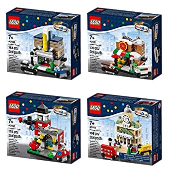 LEGO Exclusive 2014 Bricktober Set of Four - Theater (40180)%カンマ% Pizza Place (40181)%カンマ% Fire Station (40182)%カンマ% Town Hall (40183)