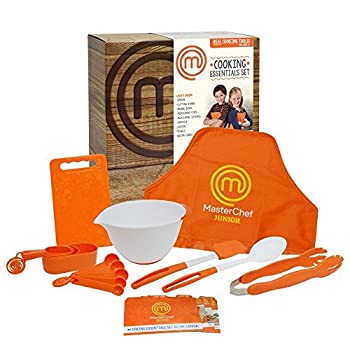 MasterChef Junior Cooking Essentials Set - Includes Real Cookware for Kids%カンマ% Recipes and an Apron 