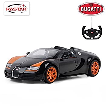 【中古】【輸入品 未使用】Radio Remote Control 1/14 Bugatti Veyron 16.4 Grand Sport Vitesse Licensed RC Model Car (Black) 並行輸入品