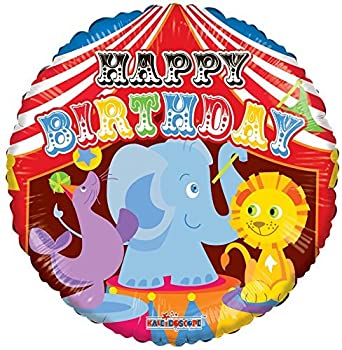 【中古】【輸入品・未使用】Kaleidoscope Happy Birthday Circus Foil Mylar Balloon%カンマ% 5 Piece [並行輸入品]