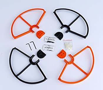 šۡ͢ʡ̤ѡSummitlink? Snap On/off Prop Guards 2x Orange &2x Black for DJI Phantom All Versions Phantom 3 Professional Advanced Quick Disconnect