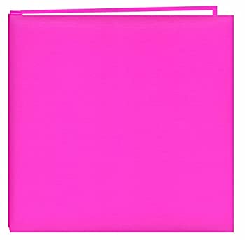 Pioneer Photo Albums MB-10P Post Bound Leatherette Cover Memory Book%カンマ% 12 by 12-Inch%カンマ% Hot Pink 