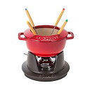 【中古】【輸入品・未使用】[ ストウブ ] Staub フォンデュセット 40511-973 / 14001606 チェリー Set fondue pequeno redondo Cherry [並行輸入品]