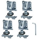 【中古】【輸入品・未使用】Rok Hardware 4パック 高耐久 8000ポンド 耐荷重調節可能 家具脚レベラー(3)