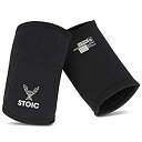 【中古】【輸入品・未使用】Stoic パワーリフト用のエルボースリーブ - ボディービルディング用の7mm + 5mm厚のネオプレンスリーブ、スクワット用の重量...