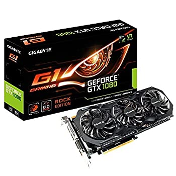【中古】【輸入品・未使用】Gigabyte GeForce GTX 1080 8GB G1 Rock Graphic Card (GV-N1080G1 ROCK-8GD) [並行輸入品]